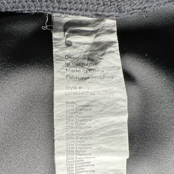 Fabletics Tights Women's Size Small Mid-Rise UltraCool Floral 7/8 Leggings - Picture 9 of 9